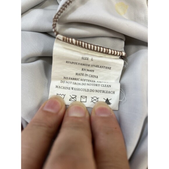 Aquawear Camo Long Sleeve Fishing/Outdoor short. 1/4 Zip Front W/ Pocket.Sz Lg. - Picture 9 of 12